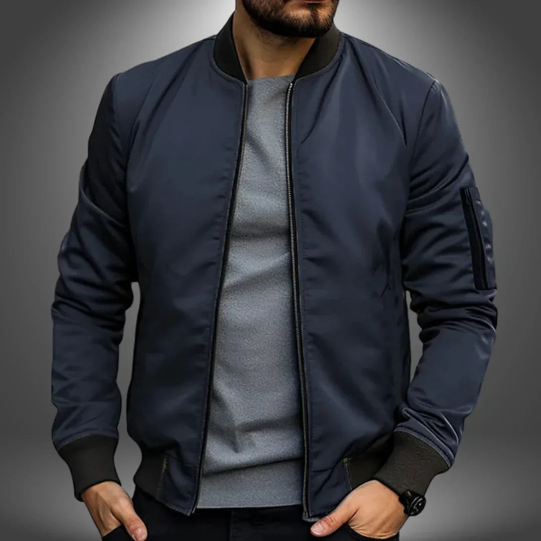 Lekka męska bomberka – casualowa kurtka typu windbreaker