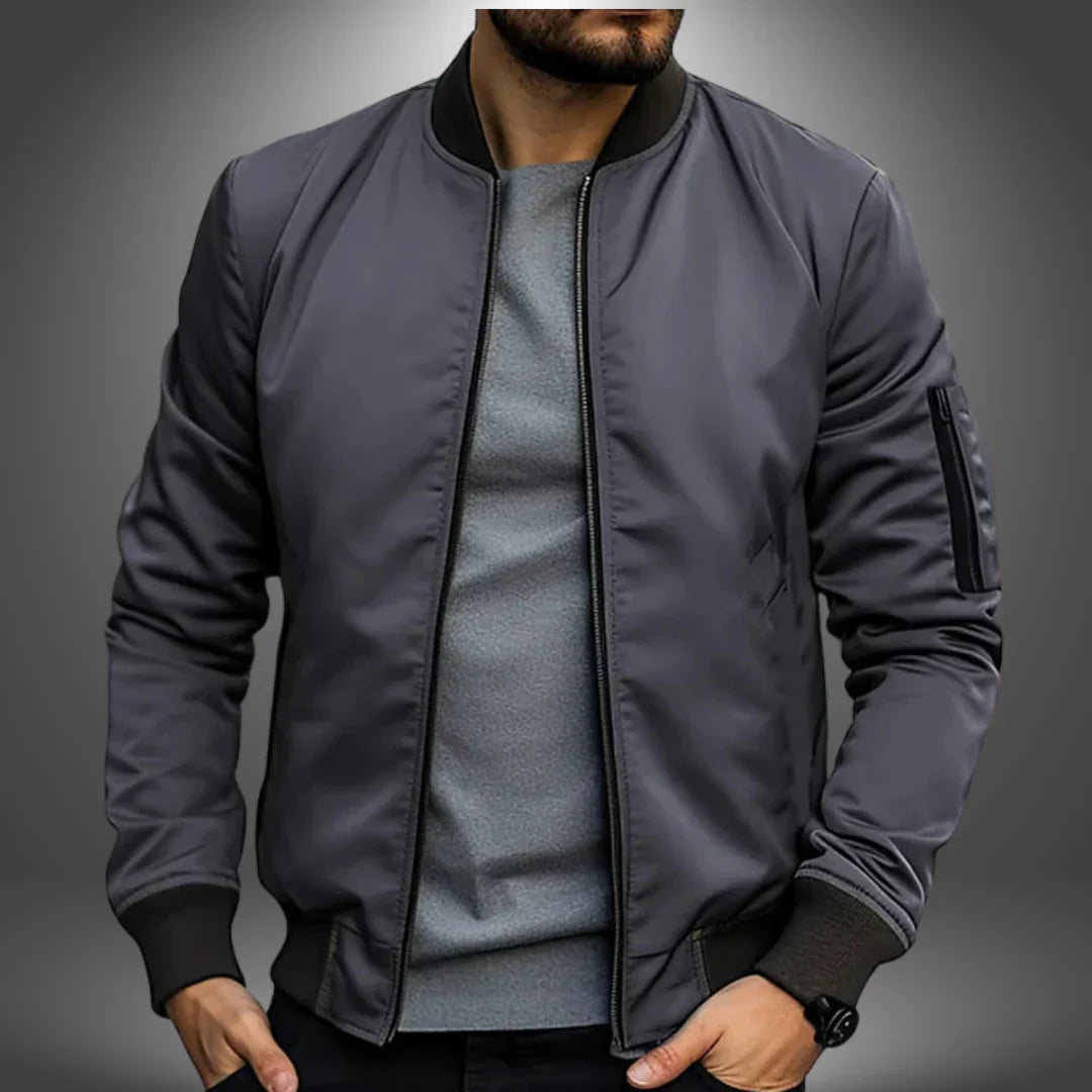 Lekka męska bomberka – casualowa kurtka typu windbreaker