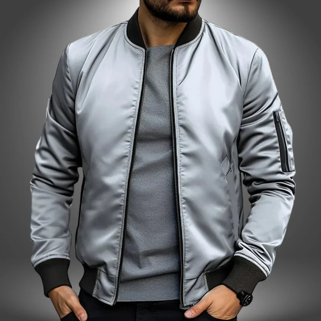 Lekka męska bomberka – casualowa kurtka typu windbreaker